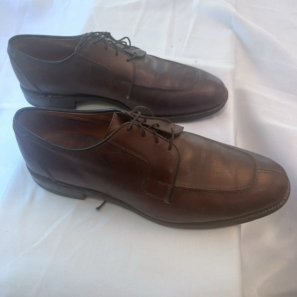 Allen Edmonds Hancock Brown Leather Men 13C Classic Old Money Professional